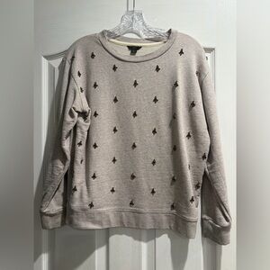 JCrew embellished French terry sweatshirt